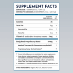Supplement Facts Label - BodyBend Starter Pack