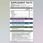 Supplement Facts Label - Mix Starter Pack